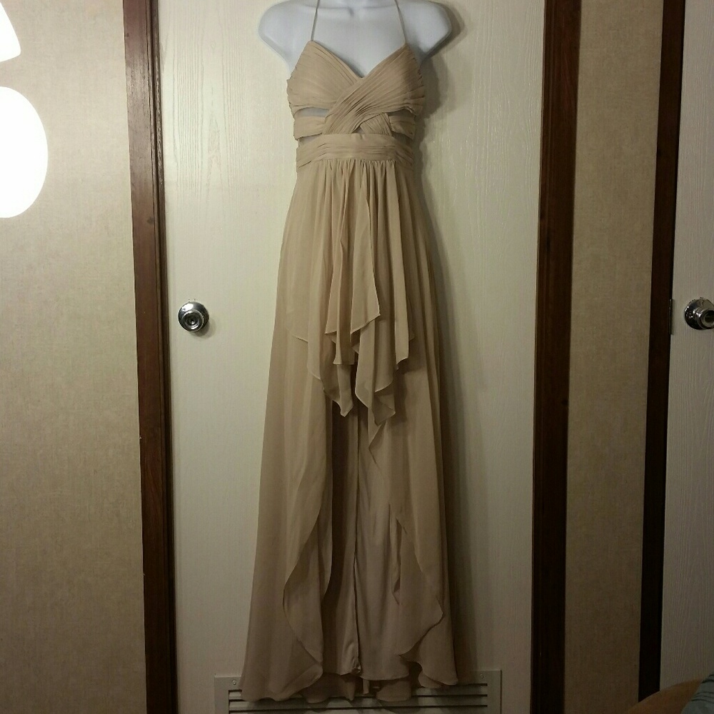 Flowy Goddess Halter Dress